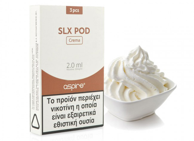 Crema Aspire SLX Προγεμισμένες Δεξαμενές Pod 3 Τεμ.