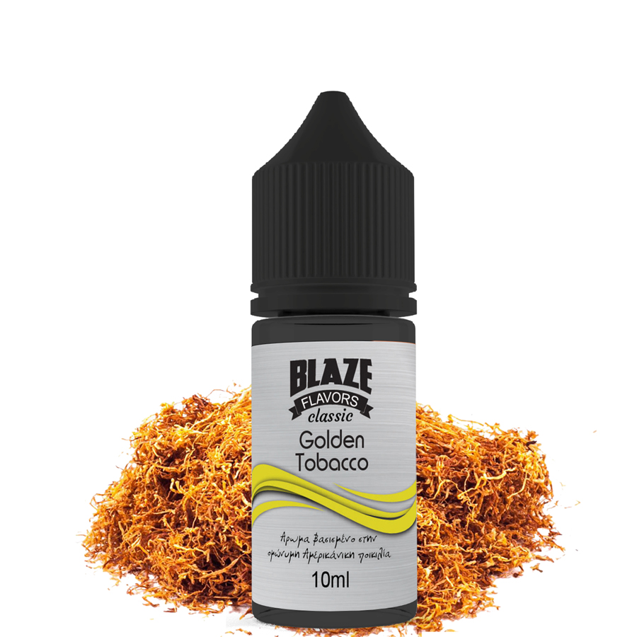 Blaze Classic Golden Tobacco 10ml Flavorshot - BLAZE CLASSIC GOLDEN TOBACCO 10ML/30ML FLAVORSHOT