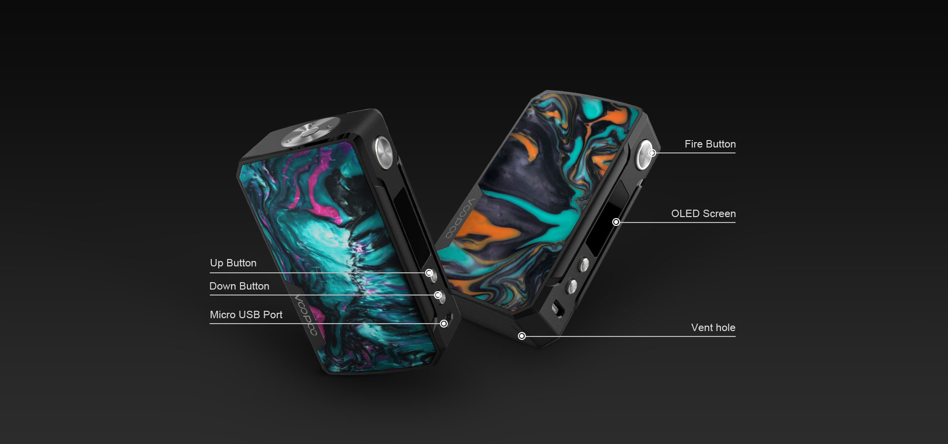 Drag 2 Box Mod VOOPOO 10 - DRAG 2 BOX MOD VOOPOO