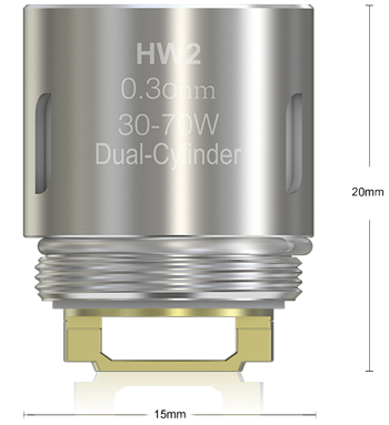 Eleaf HW2 Dual Cylinder 0.3ohm Coil