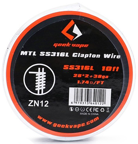 Geekvape MTL SS316L Fused Clapton Wire