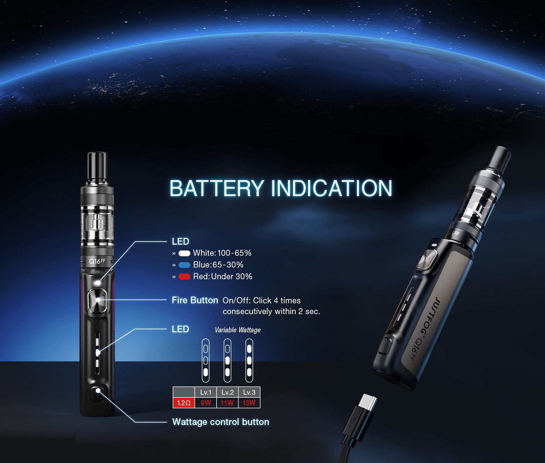 Justfog Q16FF 13W 1.9ml Kit