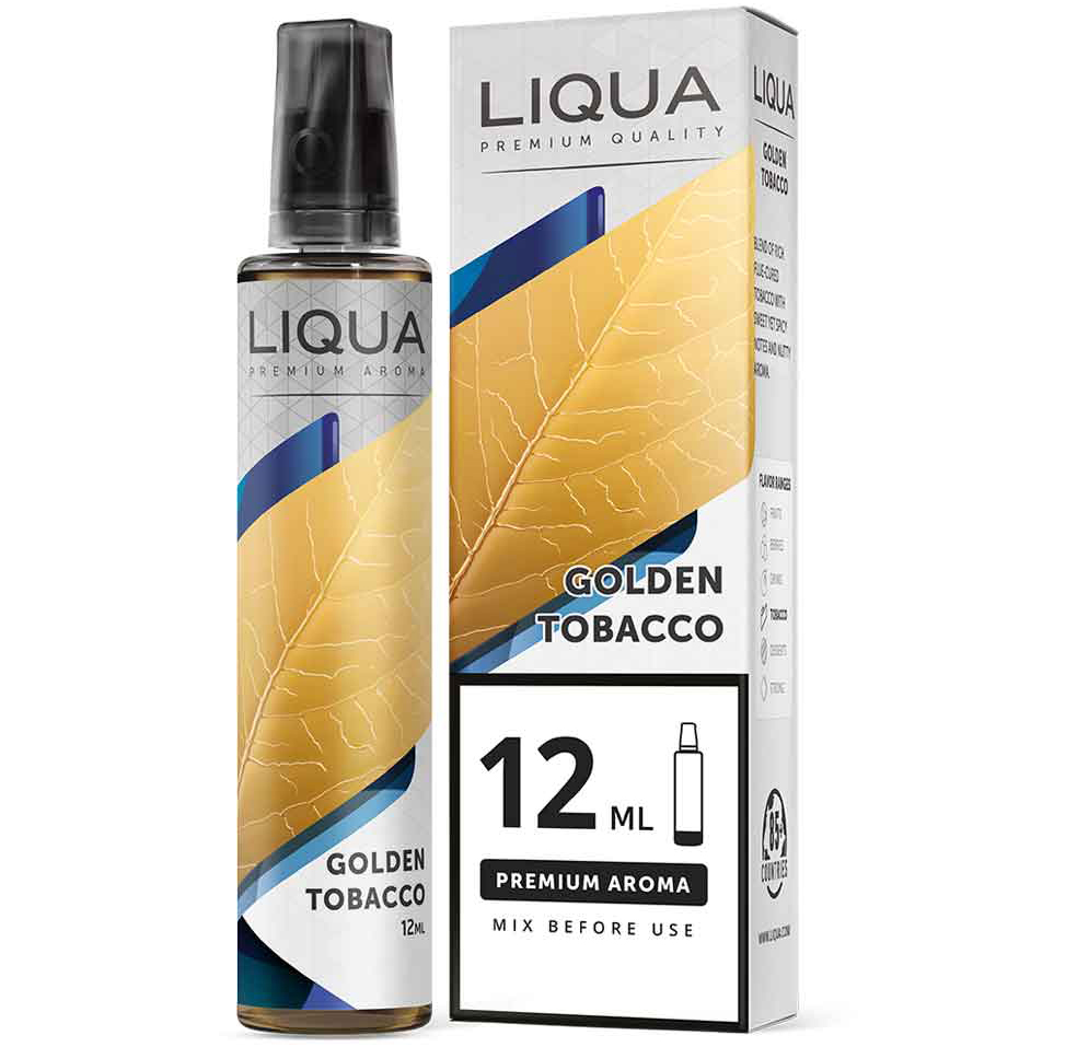 Liqua Golden Tobacco 12ml/60ml Flavorshot