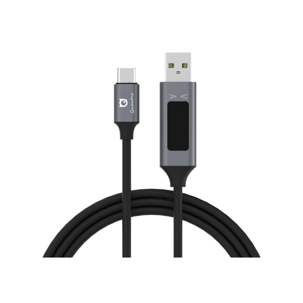 Quawins QC3.0 USB V/A Οθόνη Καλώδιο Φόρτισης
