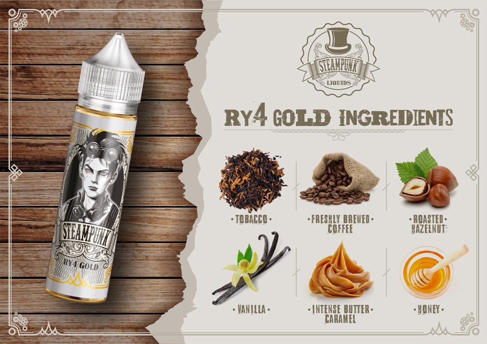 Steampunk RY4 Gold 20ml/60ml Flavorshot