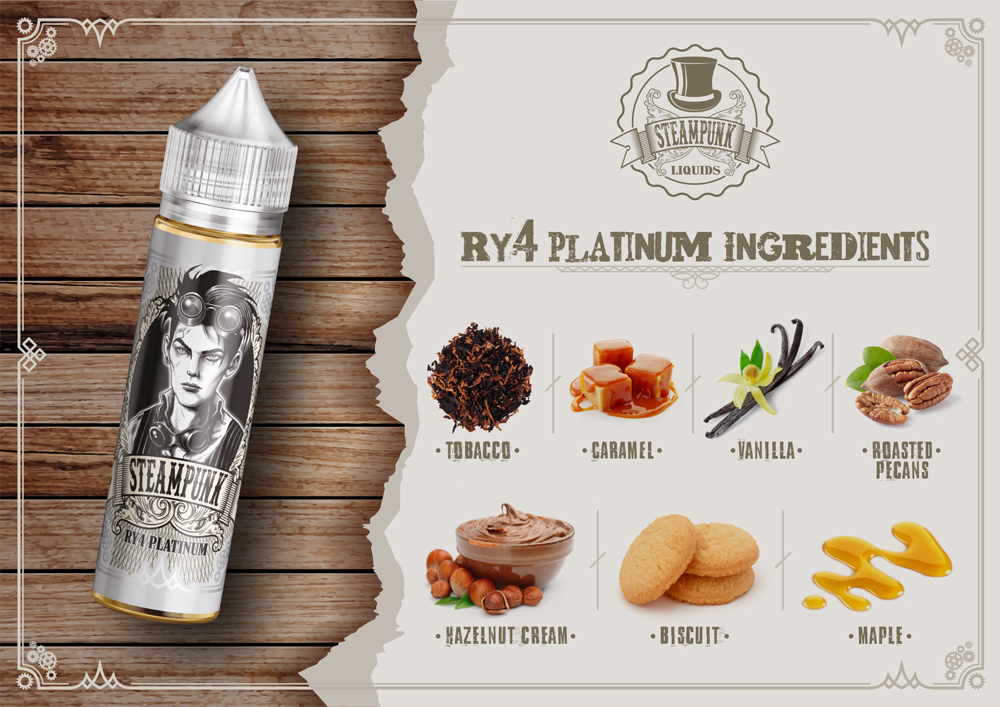 Steampunk RY4 Platinum 20ml/60ml Flavorshot
