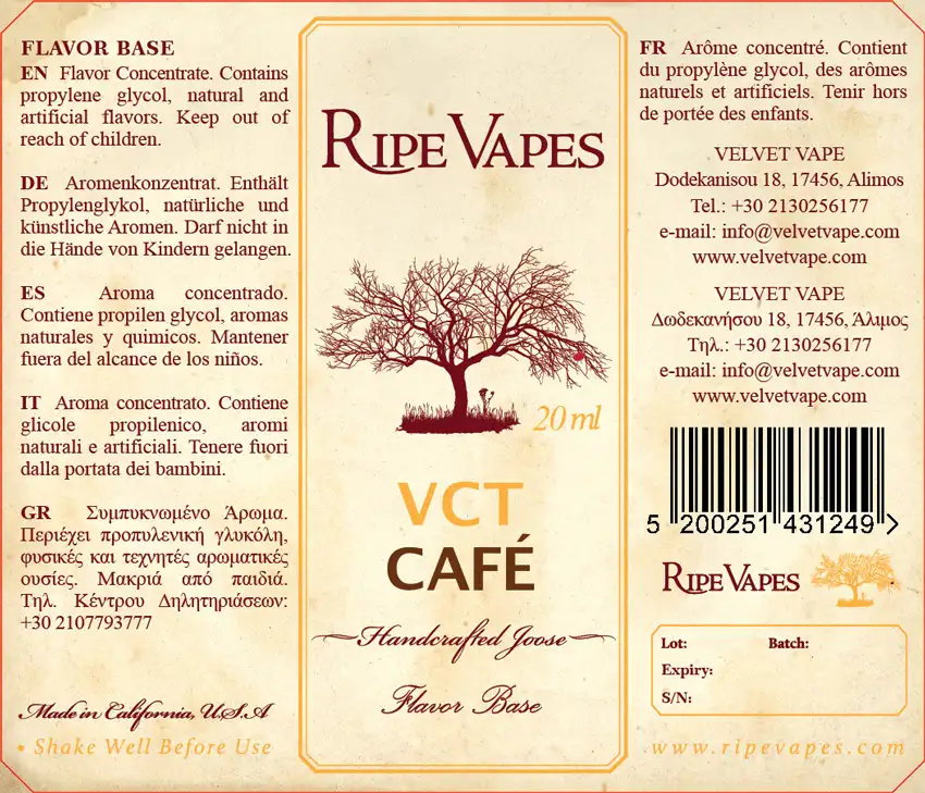 Ripe Vapes VCT Cafe