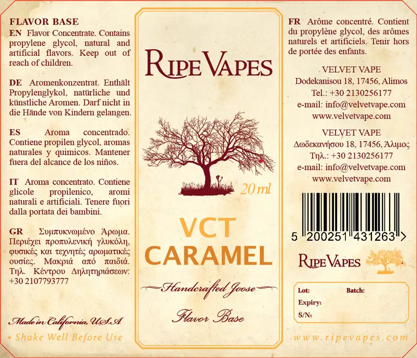 Ripe Vapes VCT Caramel