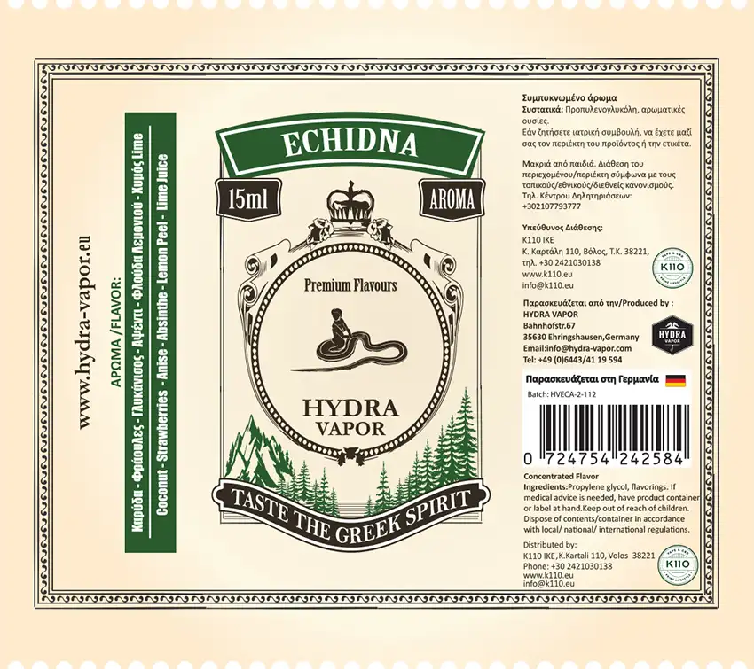Hydra Echidna 15ml Flavorshots