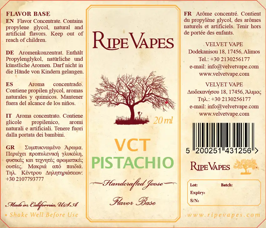 Ripe Vapes VCT Pistachio
