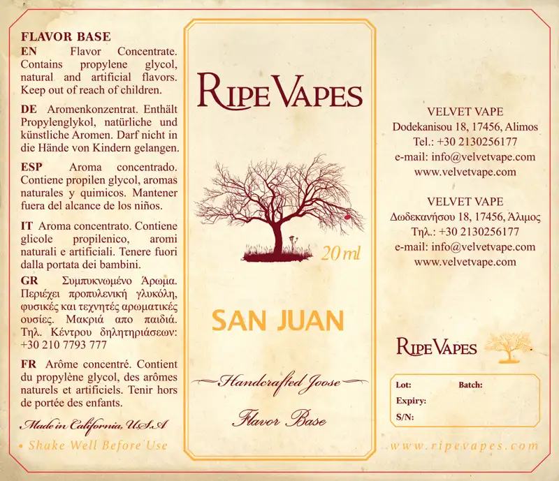 Ripe Vapes San Juan