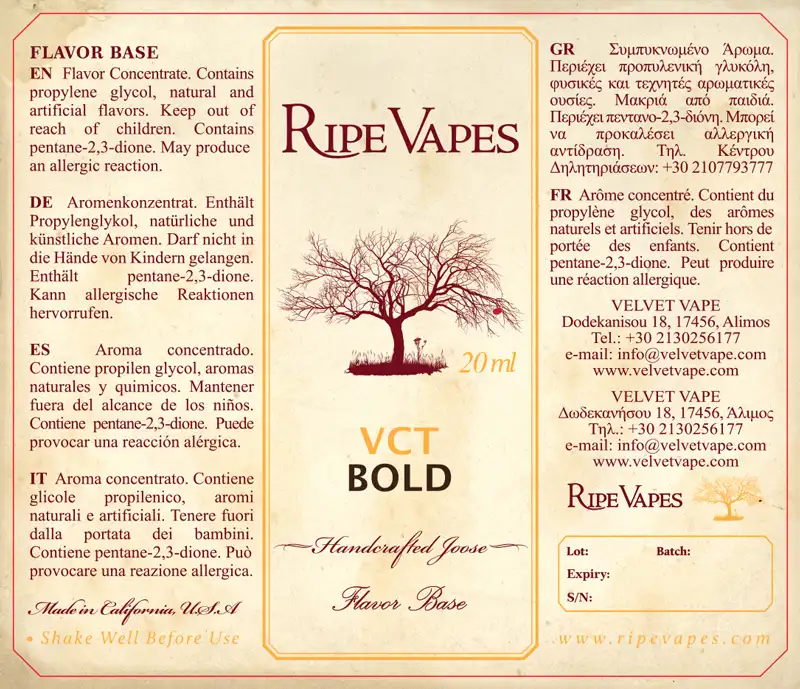 Ripe Vapes VCT Bold