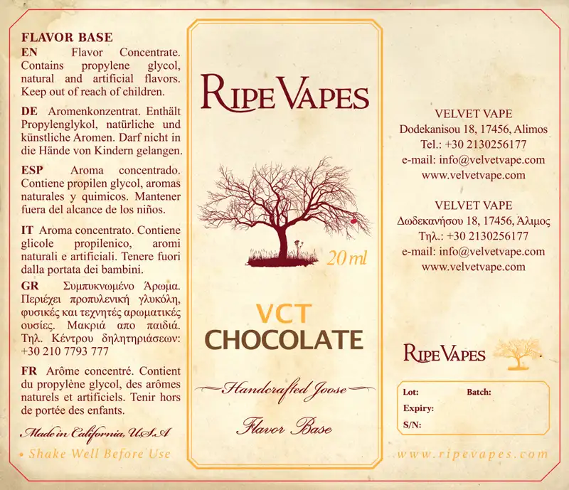 Ripe Vapes VCT Chocolate