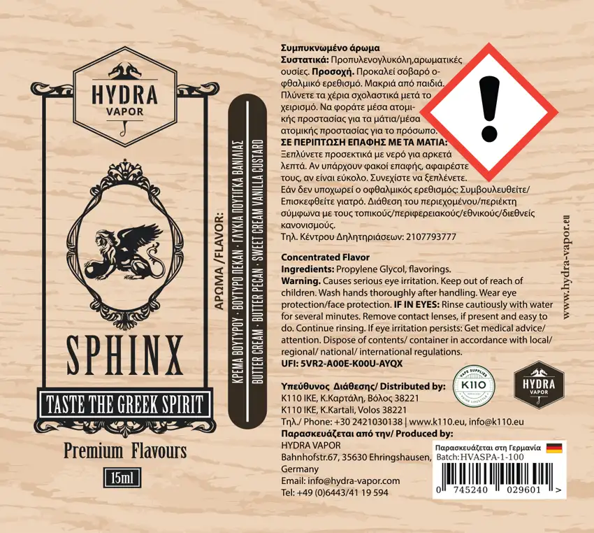 Hydra Sphinx 15ml/60ml Flavorshot